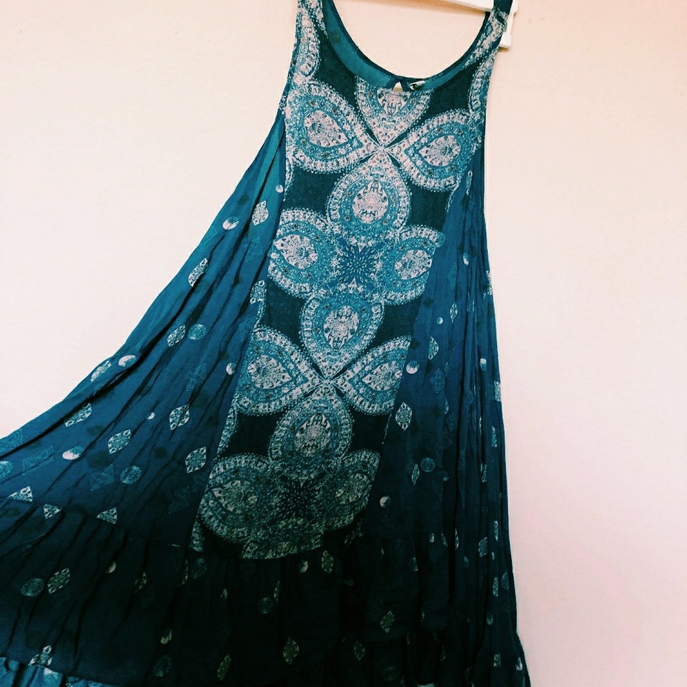 Blue boho Free People dress
